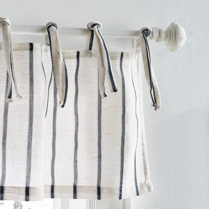 Indoor Window Valance and Tier Set - Light Filtering, Bicoastal Style, 3-Piece