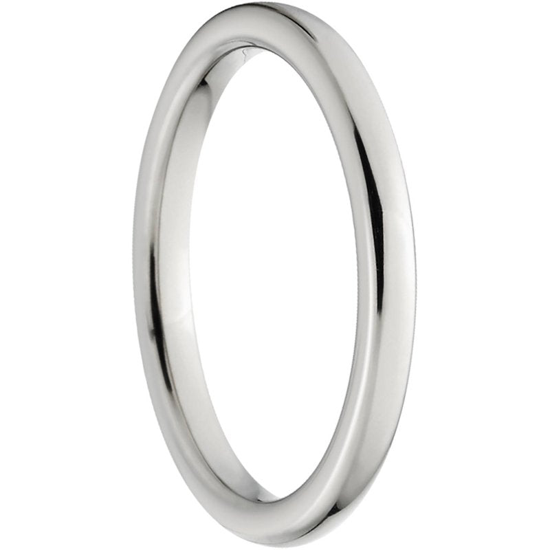Polished 3mm Titanium Wedding Band with Comfort Fit - Hypoallergenic & Wear-Resistant
