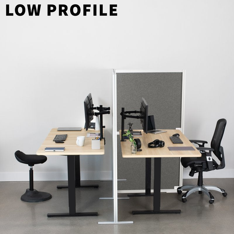 Modular Wall System for Office & Room Dividers - 3 PET Panels, L-Shape