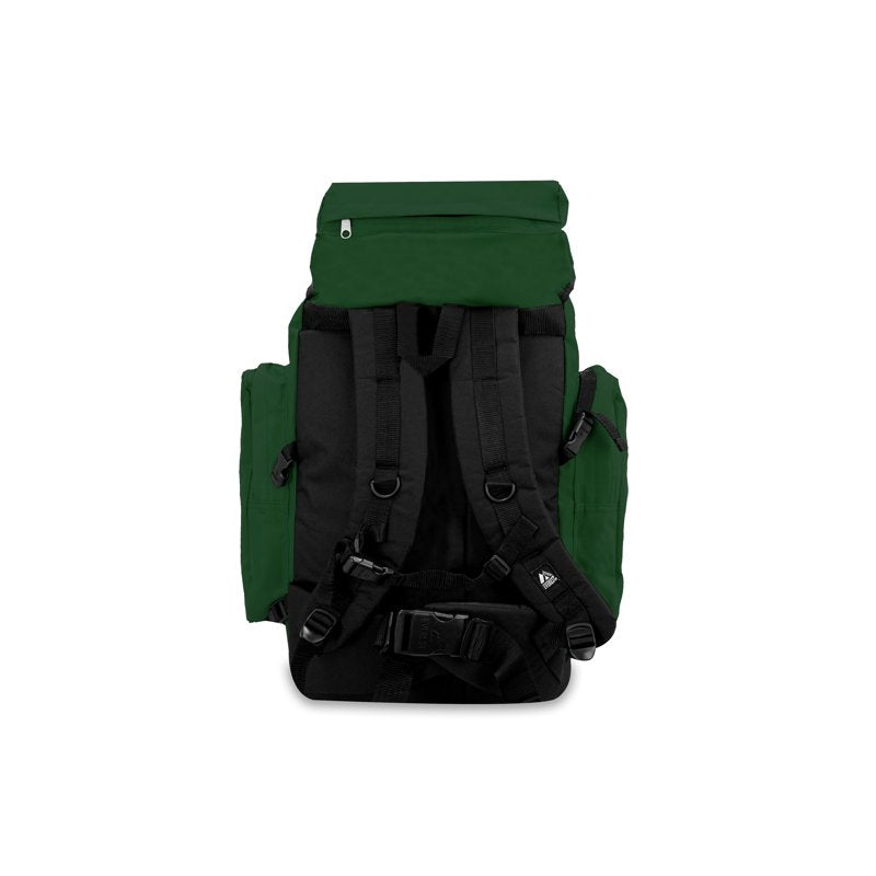 Unisex Hiking Backpack with Multiple Compartments - Adjustable Waist & Bungee Organizer