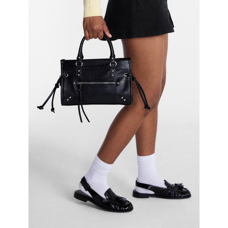 Women's Fashion Square Tote Bag - Structured, Spacious & Removable Strap