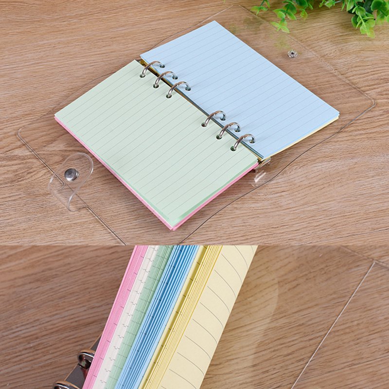 Colorful Loose Leaf Paper Refill for A6 Binders - 100 Sheets Multi-Color Pages