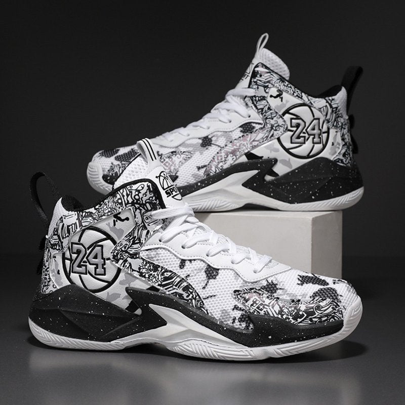 Breathable Kids and Boys Basketball Shoes for Indoor Outdoor Sports