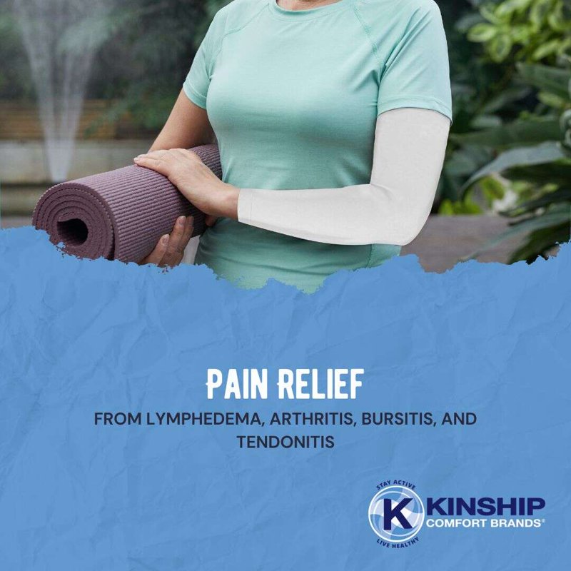 Graduated Compression Arm Sleeves Support for Pain Relief & Muscle Recovery
