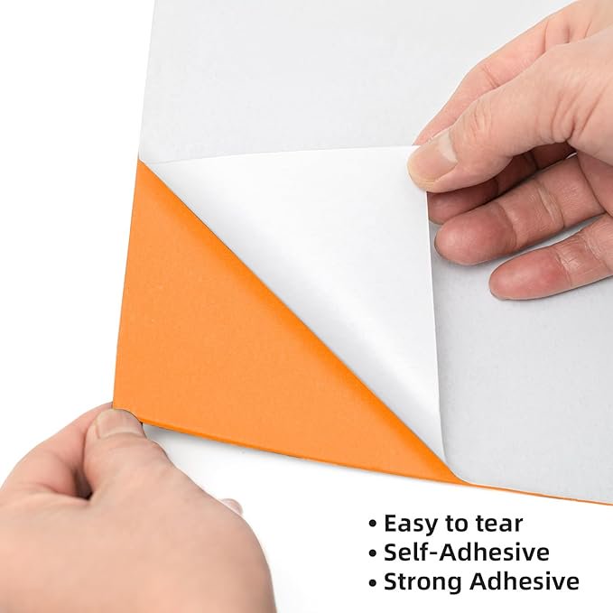 Self Adhesive EVA Foam Sheets 9x12 Inch 2mm Craft Foam for DIY Projects