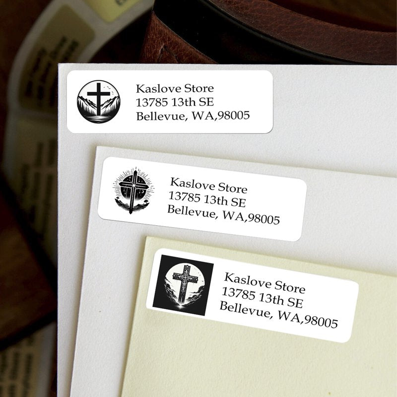 Personalized Address Labels Set of 300 Custom Photo Logo Mailing Stickers