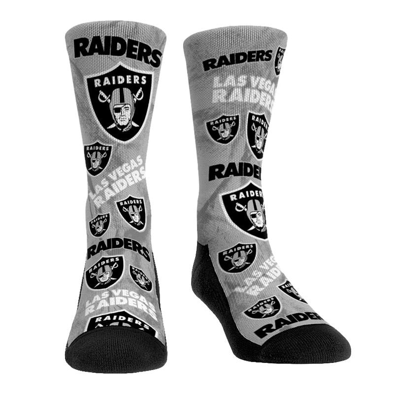 Men's Las Vegas Raiders Logo Underwear & Crew Socks Combo Set