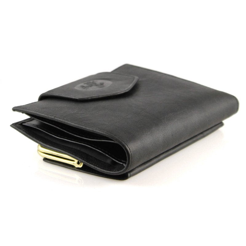 Women's Leather Cardholder Wallet with Multiple Card Slots and ID Window