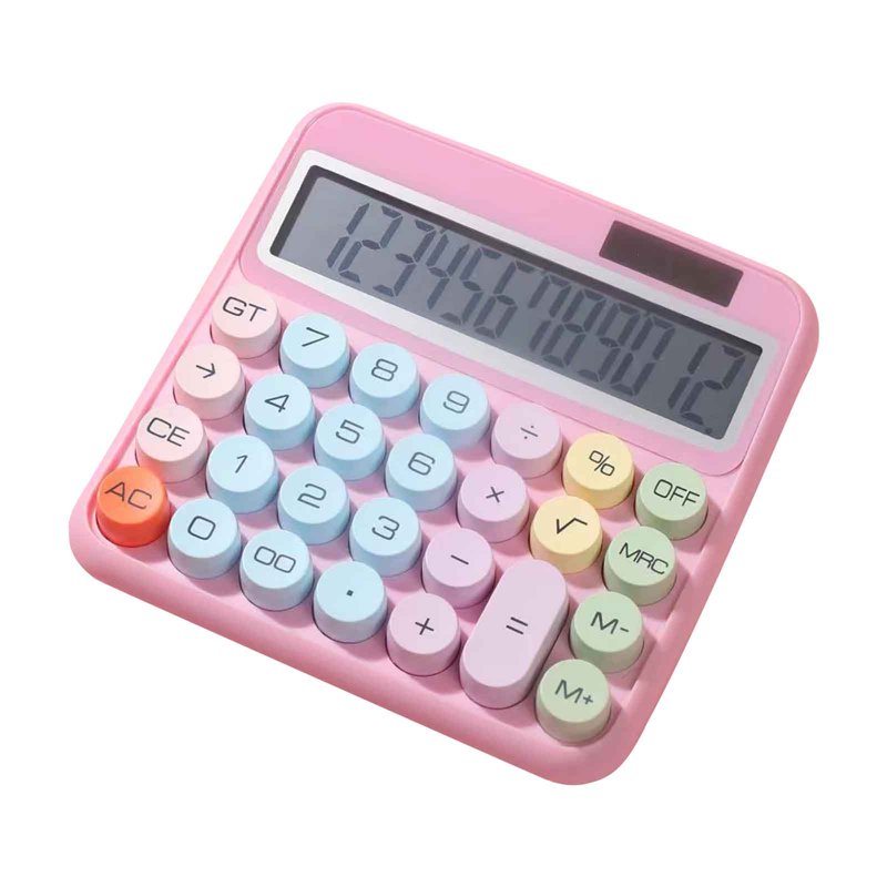 Mechanical Calculator 12-Digit Desktop Style Office & Home Use
