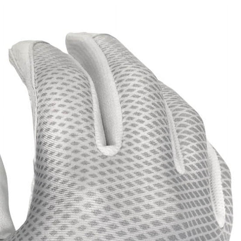 Youth Fastpitch Softball Batting Gloves - Lightweight Synthetic Palm White