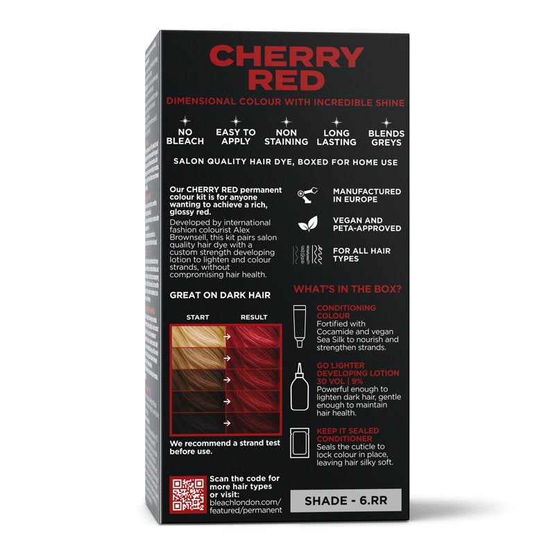 Cherry Red Permanent Hair Color Kit - Multi Pack for Vibrant Red Shades