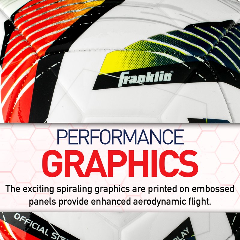 Franklin MLS Tornado Soccer Ball - Official Size 5, Soft Cover - Variation 5