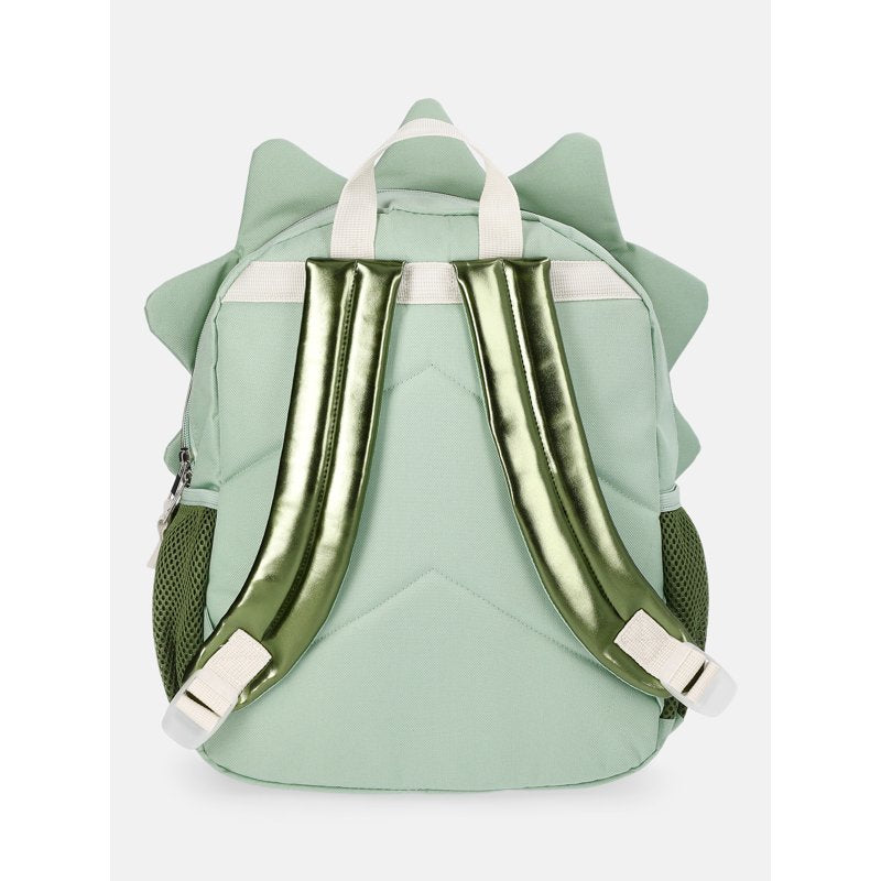Toddler Dinosaur Backpack with 3D Horns & Metallic Finish - 13.5 Inch