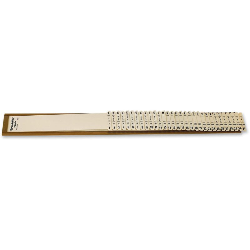 Pendaflex Plastic File Sorter - Letter Size, 31 Tabs, A-Z & 1-31, Beige