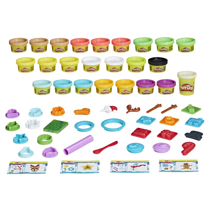 Kids Advent Calendar Playset with 24 Days of Surprises and Play-Doh Cans