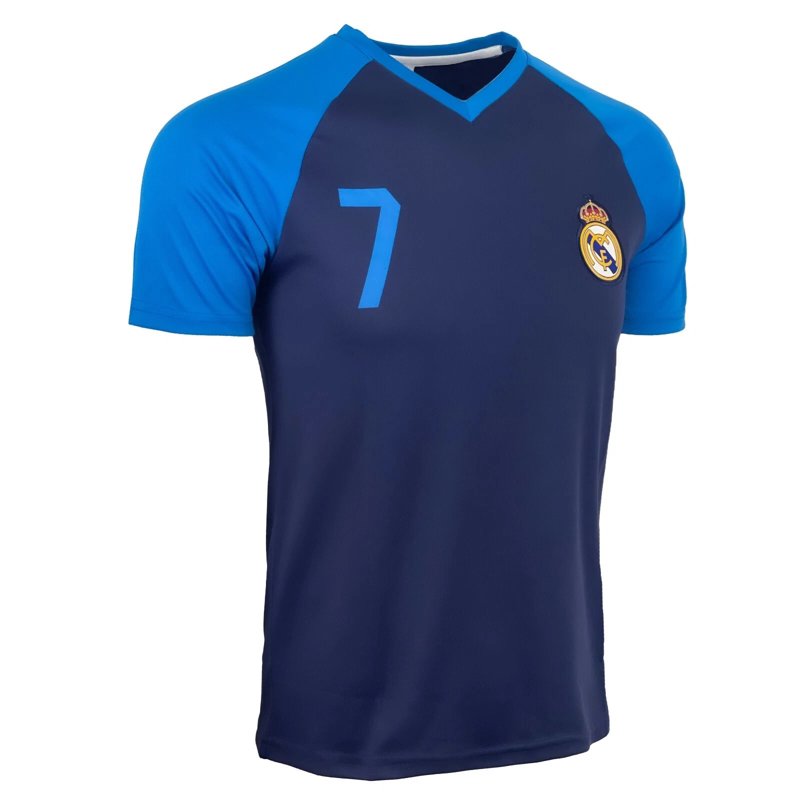 Youth Real Madrid #7 Soccer Jersey - Rhinox, Navy/Sky, S