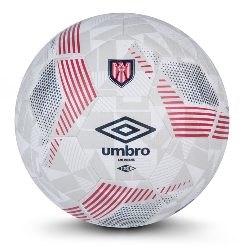 (2 Pack) Umbro Americana Size 5 Soccer Ball for Teen & Adult - 32-Panel, All-Weather