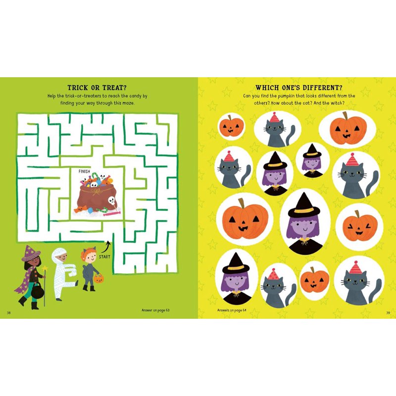 Halloween Activity Book with Stencils, Stickers & Crafts for Kids