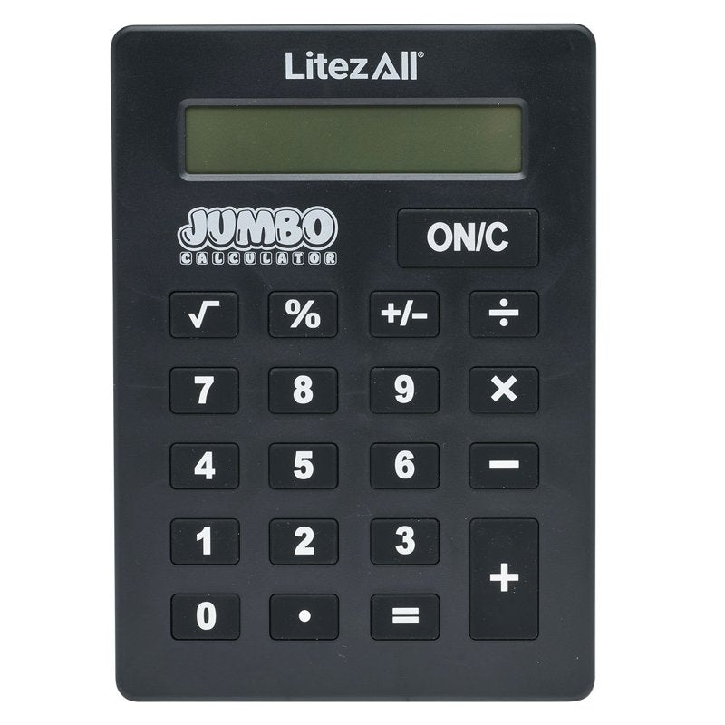 Jumbo Desktop Calculator with Large Keys & LED Display - Office & School Use