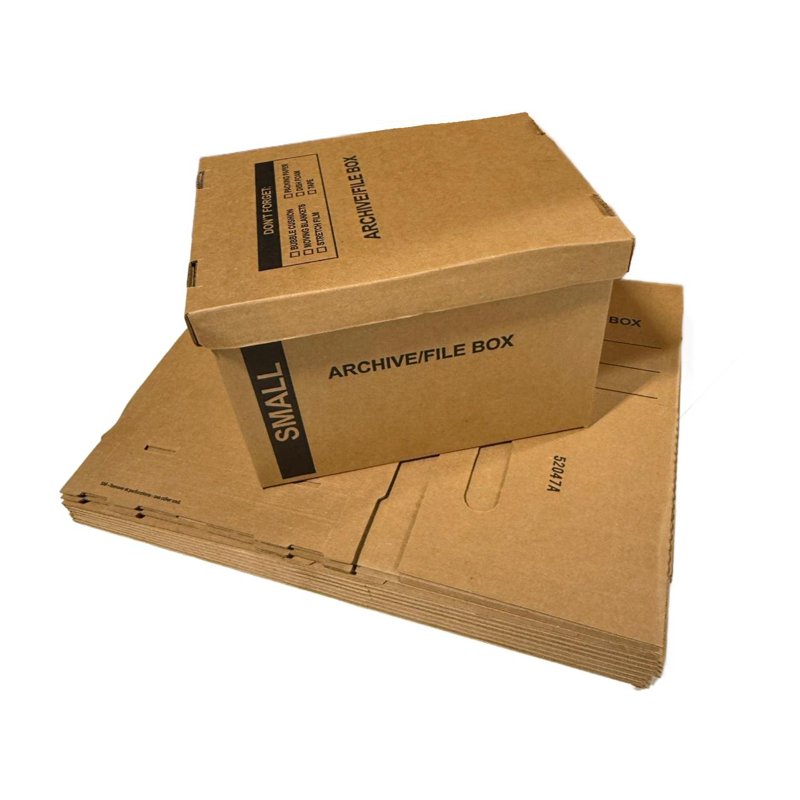 6 Pack Small File Storage Boxes with Lids - 15x12x10 inch Document Organizers with Handles
