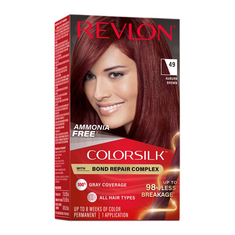 Revlon ColorSilk Permanent Hair Color Kit with Bond Repair Complex