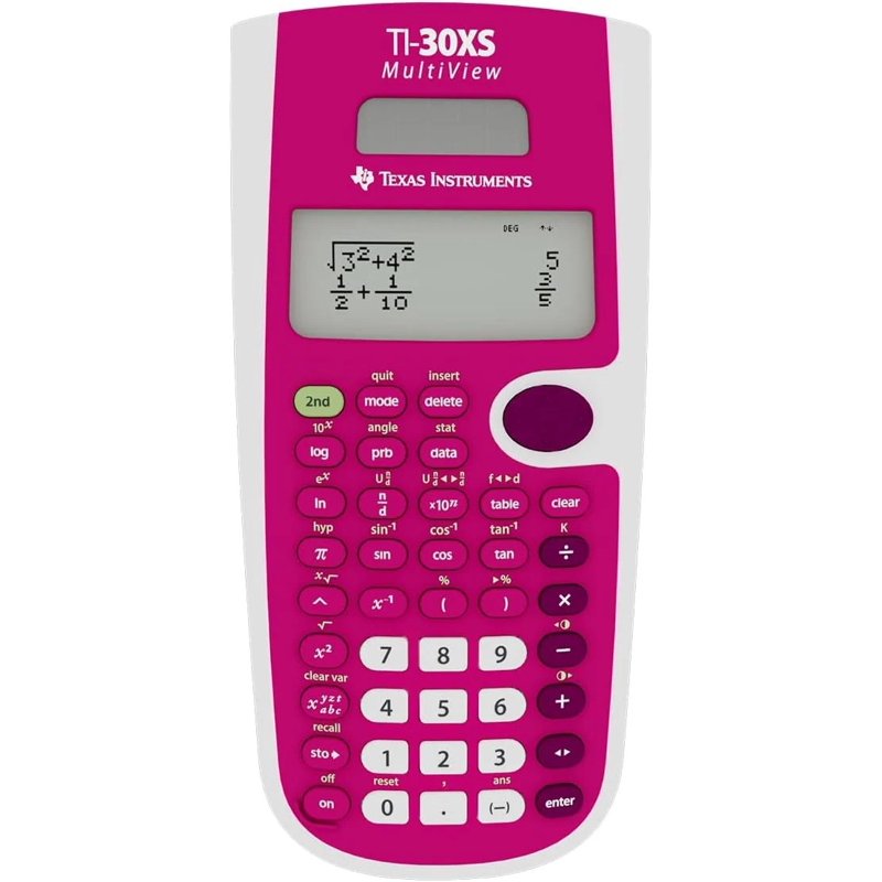 Scientific Calculator with MathPrint for High School Math & Science - Pink