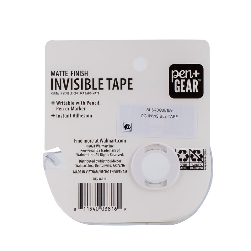 (5 Pack) Invisible Tape - 0.75 x 1300 Inch Clear Office Tape for Repairs & Wrapping