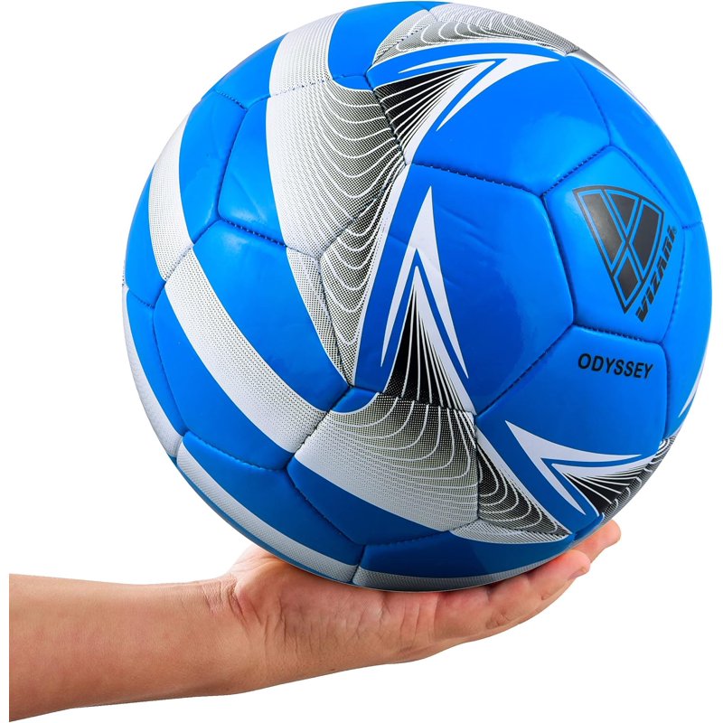 Vizari Odyssey Soccer Ball Size 3 4 5 – Blue, Durable for Indoor & Outdoor Play
