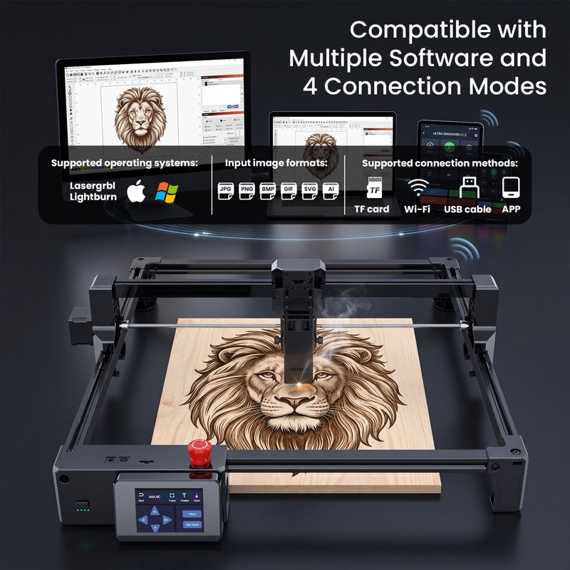 Laser Engraver 5W CNC Laser Cutter 15.7x15.7 Inch High Precision DIY Machine
