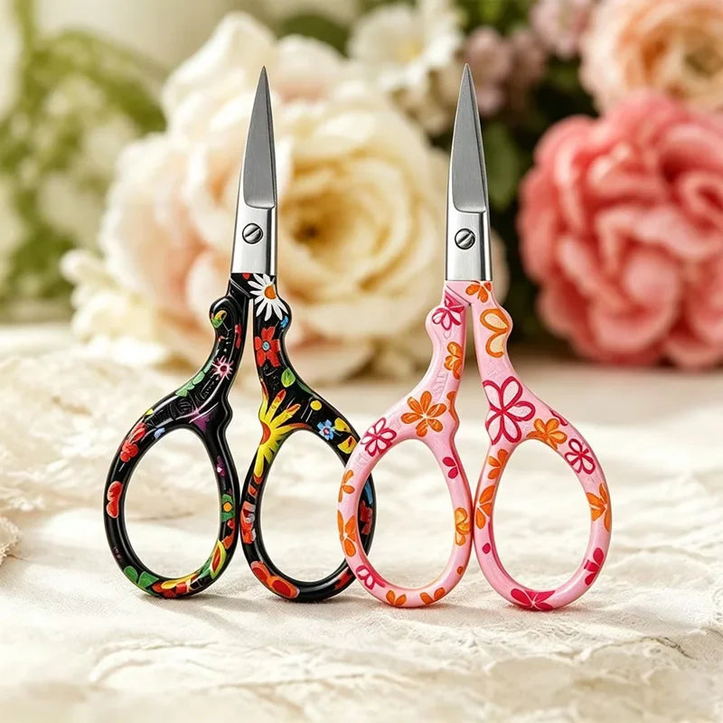 Stainless Steel Crafting Scissors Set - Multi-Purpose Embroidery, Paper & Sewing Cutters