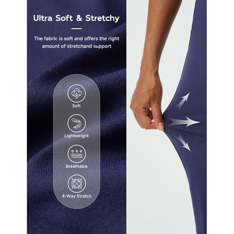 Baleaf Women’s Travel Pants Stretch Ankle Golf Pants with Pockets Navy Blue XS