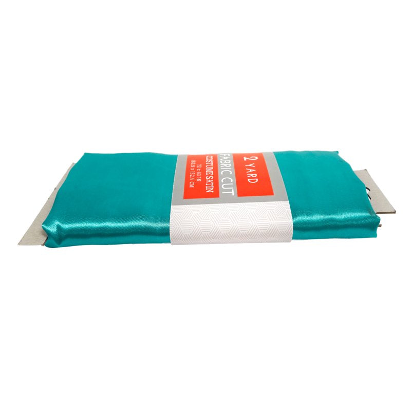 Precut Turquoise Satin Fabric 2 Yards for Costumes & Crafts