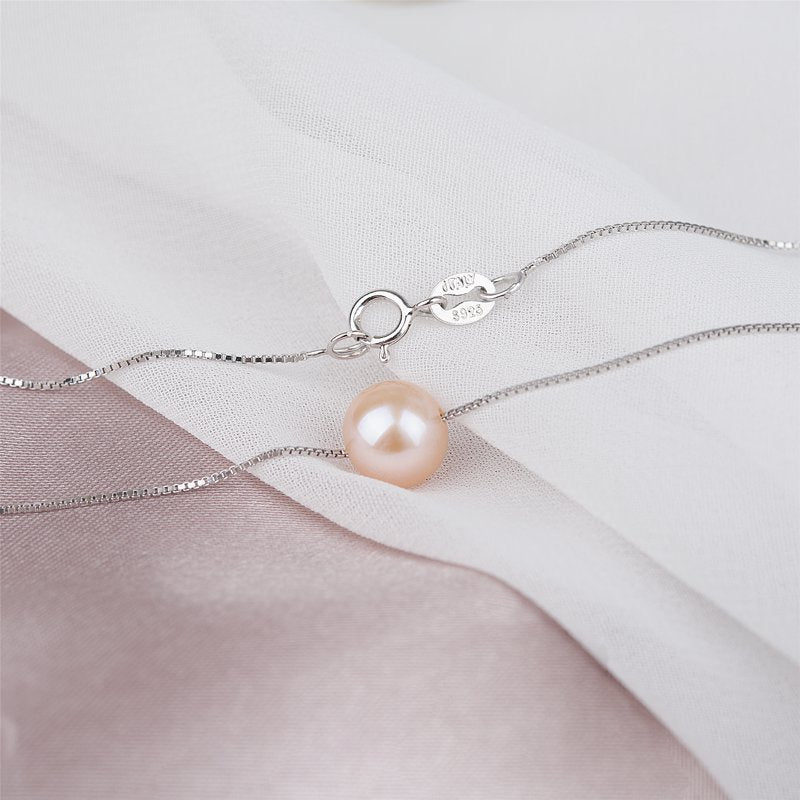 Sterling Silver Pearl Necklace for Christmas Gifts - Daughter, Mom, Granddaughter