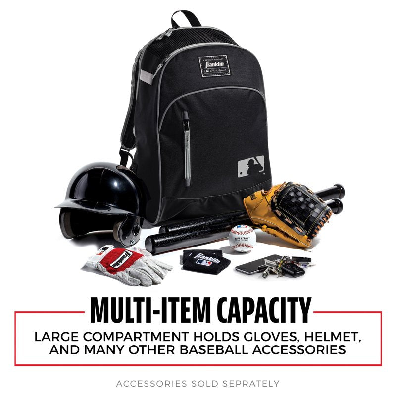 Youth Baseball Bat Pack Bag with Dual Bat Storage and Ventilation