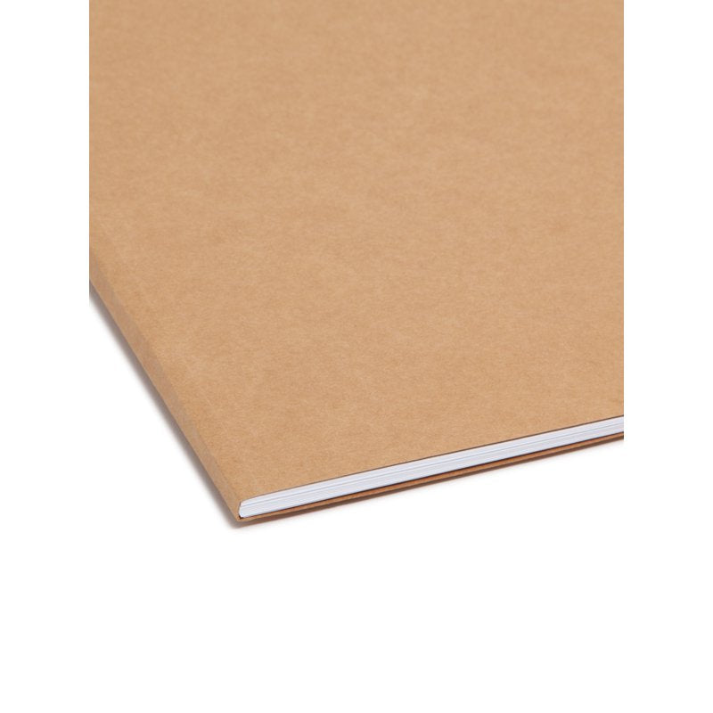 Reinforced Kraft File Folders with Fasteners - Letter Size, Pack of 50