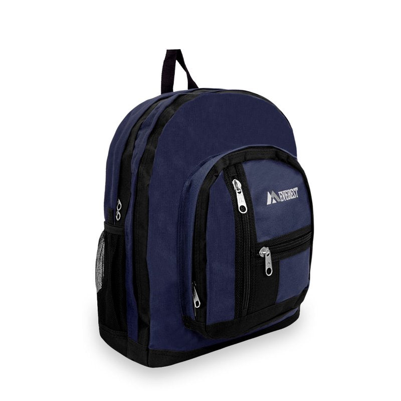 18-Inch Unisex Double Main Compartment Backpack for School Travel Sports