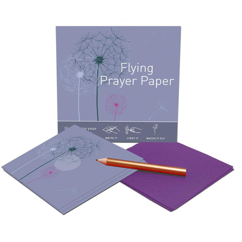 Flying Wish Paper Kit - Dandelion Prayer Set for Wishes & Celebrations