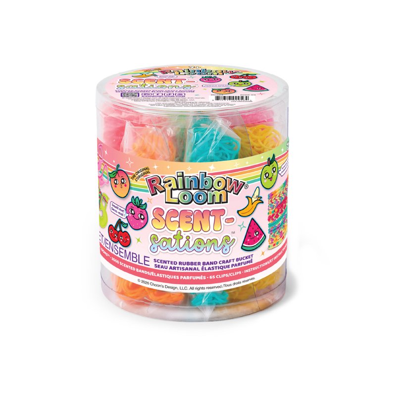 Scented Rubber Band Bracelets Making Kit - 3000 Colorful Fragrant Bands for Kids