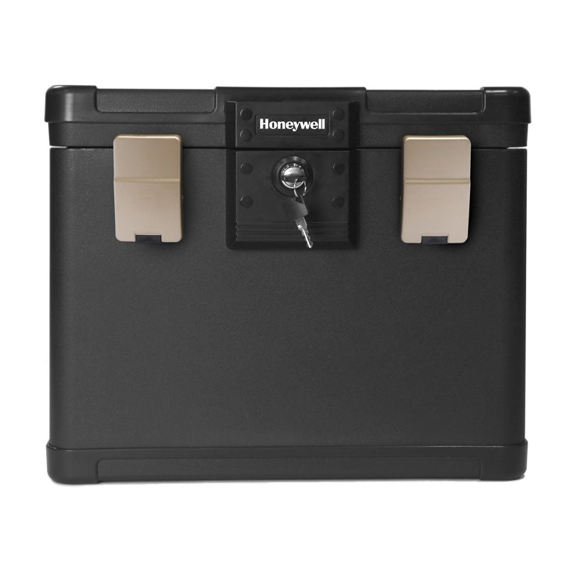 Honeywell Waterproof Fire Safe Box 0.6 Cu Ft Key Lock 30-Minute UL Fire Protection