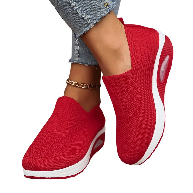Orthopedic Casual Sneakers for Women Arch Support Lightweight Non-Slip Knit Mesh Comfort