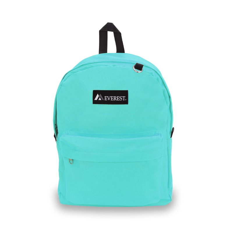 16.5-Inch Classic Backpack for School Work Travel Aqua Unisex