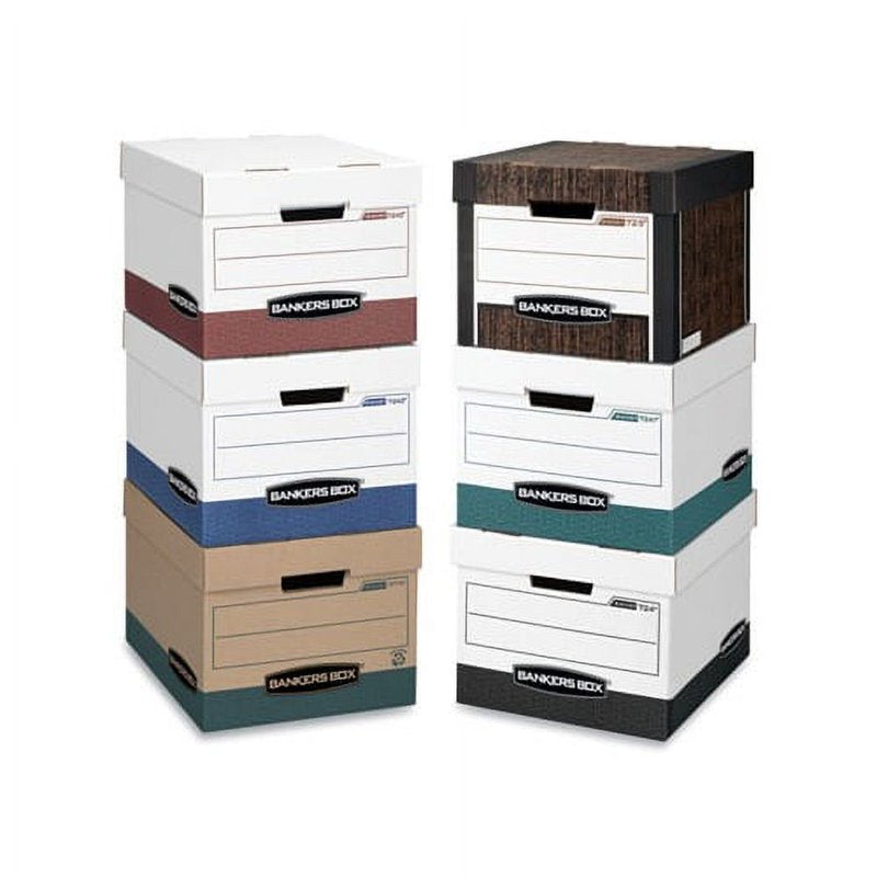 20-Pack Kraft File Storage Boxes with Lids - 12x15x10 Inch, Heavy Duty, Recyclable