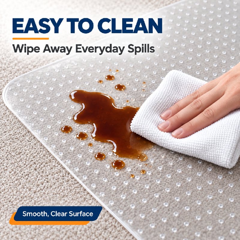 Heavy Duty Office Chair Mat for Carpet Floors 36x48 Clear Non-Slip