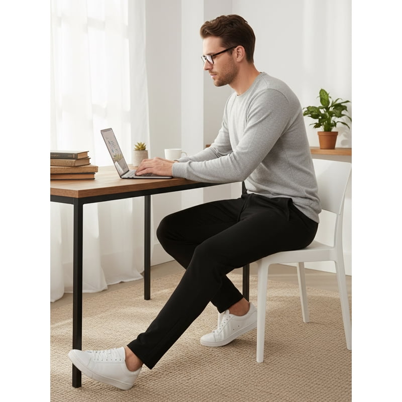 Men's Lightweight Jogger Pants with Zipper Pockets - Breathable Athletic Pants