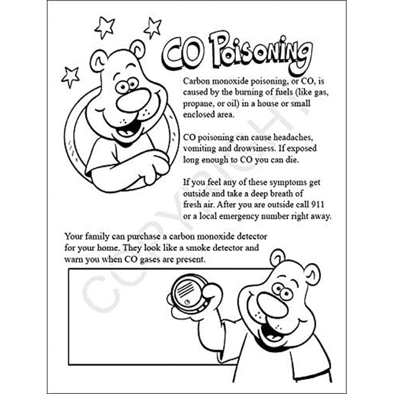 25 Pack Educational Safety Coloring & Activity Books for Kids – Electricity & Gas Awareness