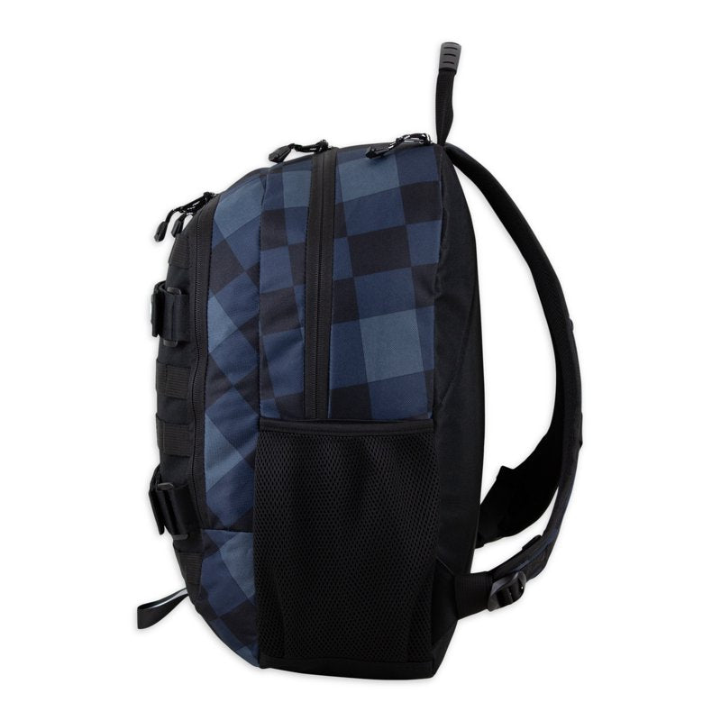 Durable Skater Backpack with Skateboard Straps & Multiple Pockets - Unisex