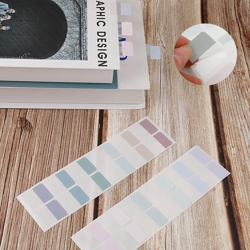 Multicolor Sticky Index Tabs 1 Inch - 600 Pack Writable Office Organizer