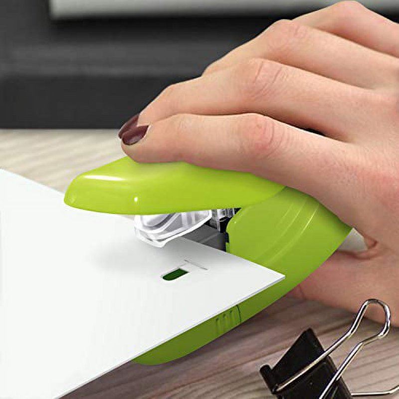 Paper Clinch Staple-Free Stapler Eco-Friendly Green Compact Office Tool