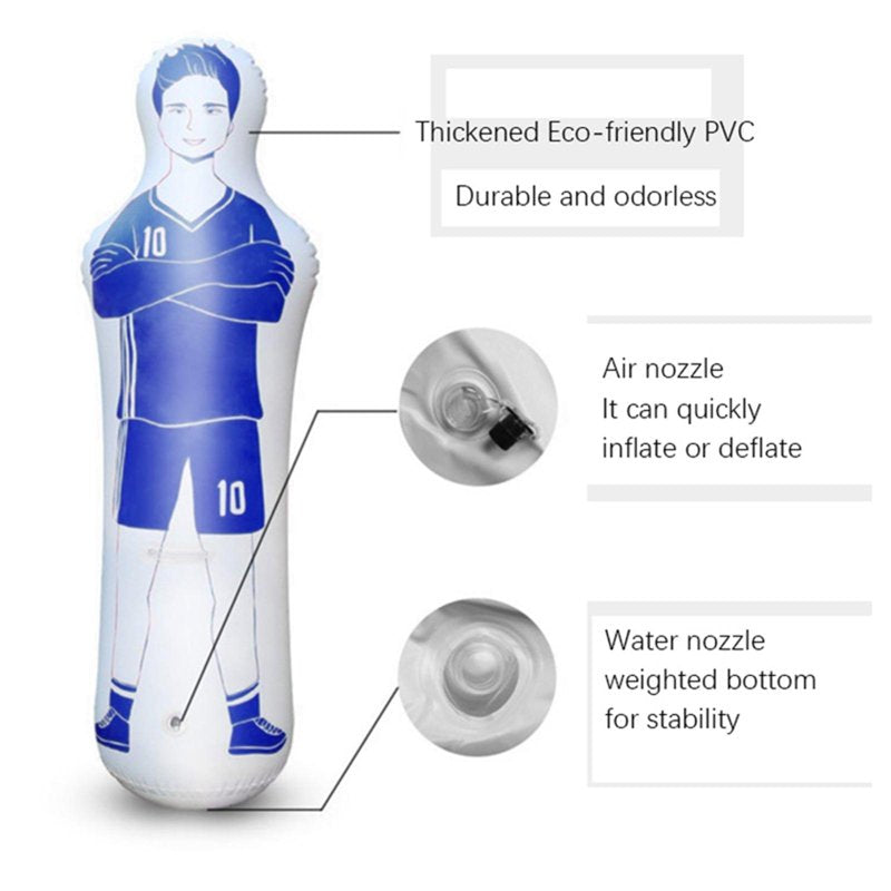 Inflatable Football Tackling Dummy Training Equipment Blue