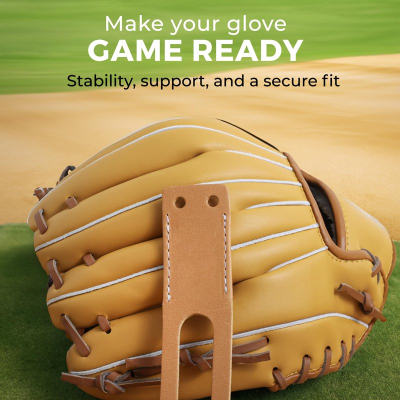 Baseball Glove Lacing Kit - 6 Heavy Duty Leather Straps, Lacing Needle & Thumb Pinky Straps